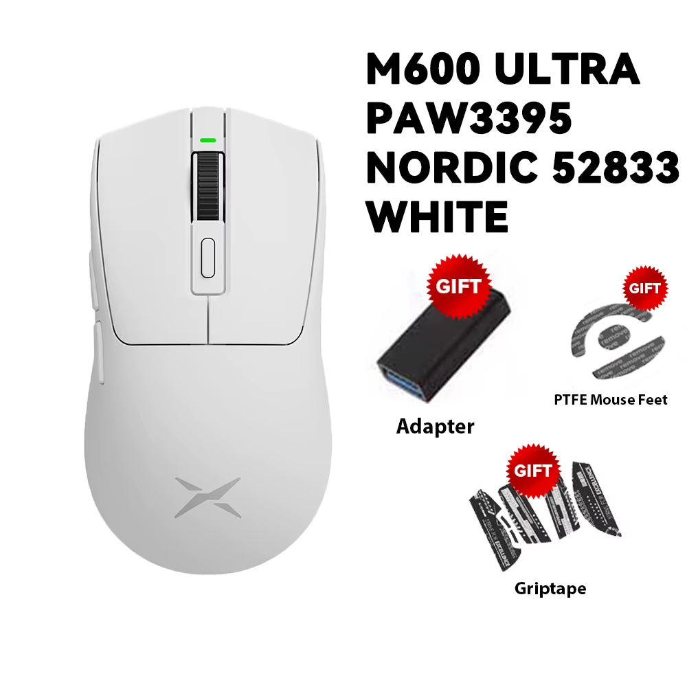 M600 Series Wireless Gaming Mouse 52G Lightweight 2.4G Dual Mode Connection 26000DPI Macro Rechargeable Mice for PC Gamer