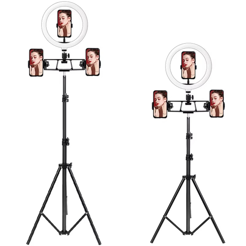 26/33Cm Photo Ring Light Led Selfie Ring Light Phone Bluetooth Broadcast Bracket Photography Lighting with Tripod