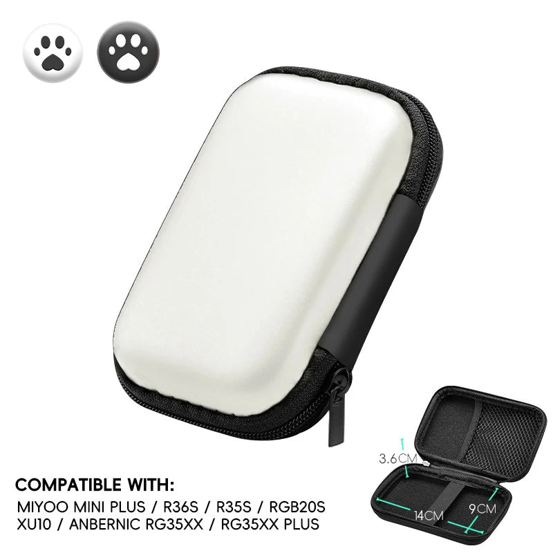 for R36S Case Retro Video Game Bags EVA Cover Case for RG35XX R35S Miyoo Mini plus Founded Protective Bag