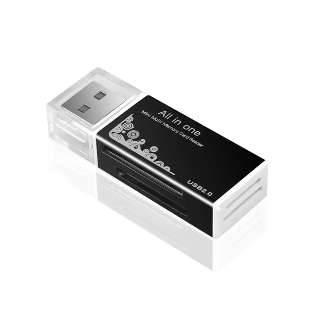 2-In-1 USB 3.0 High Speed Card Reader TF Memory Card Adapter Portable USB Flash Drive Design for PC Laptop Office Accessories