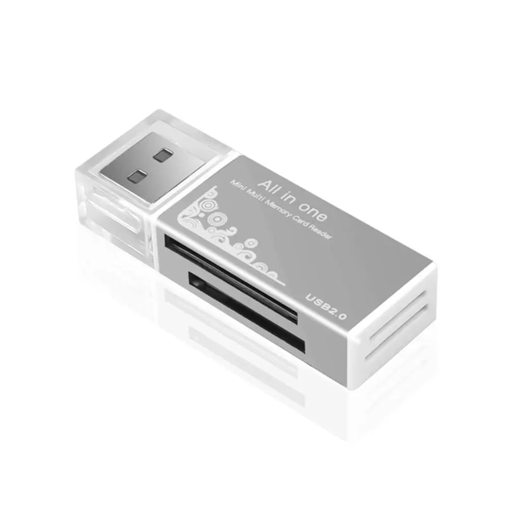 2-In-1 USB 3.0 High Speed Card Reader TF Memory Card Adapter Portable USB Flash Drive Design for PC Laptop Office Accessories