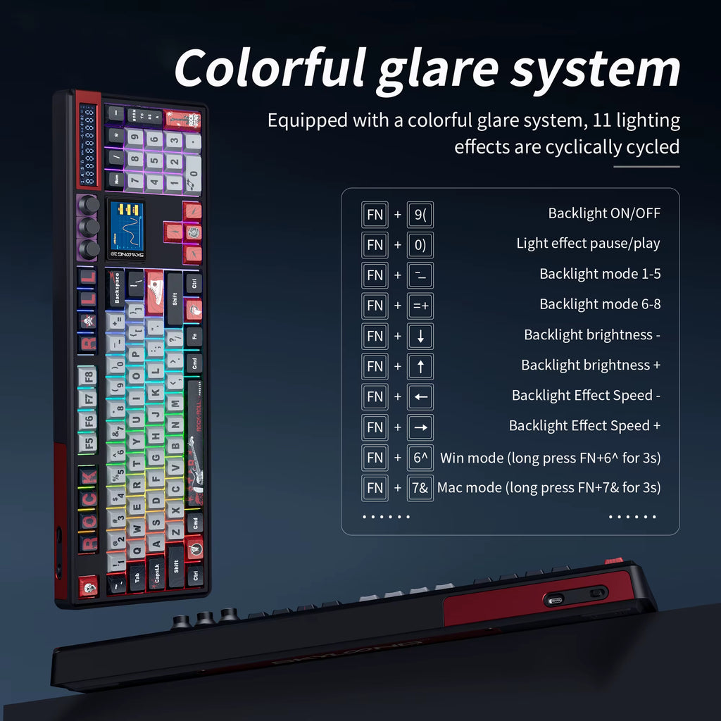 SKYLOONG GK104 Pro Wireless Mechanical Keyboard 100% Custom Keyboard Hot-Swapp Low-Noise Switch for PC Gamer Office Accessoies