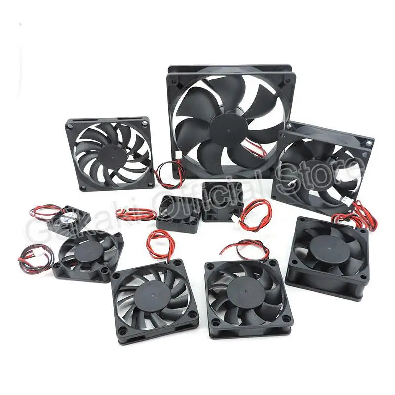 4010 12025 8010 30Mm Dc 5V 12V 24V Cooling Fan Brushless Motor Case Quiet 40MM 50MM 60MM 70MM 80MM 90MM 120MM for 3D Print 2PIN