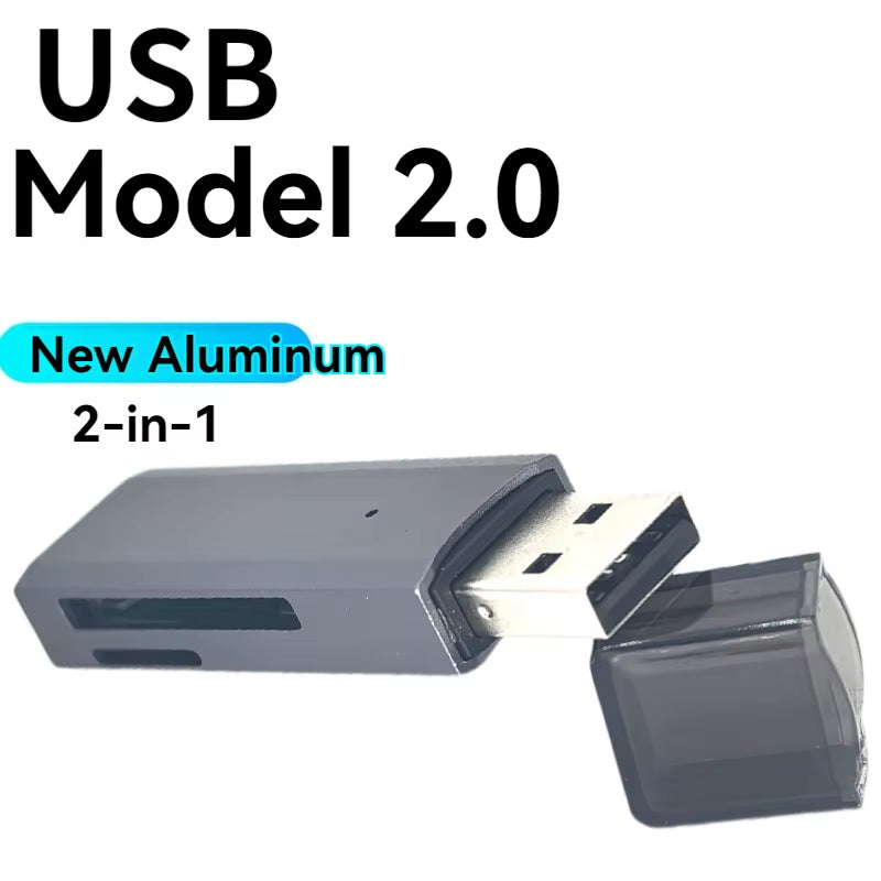 2-In-1 USB 3.0 High Speed Card Reader TF Memory Card Adapter Portable USB Flash Drive Design for PC Laptop Office Accessories