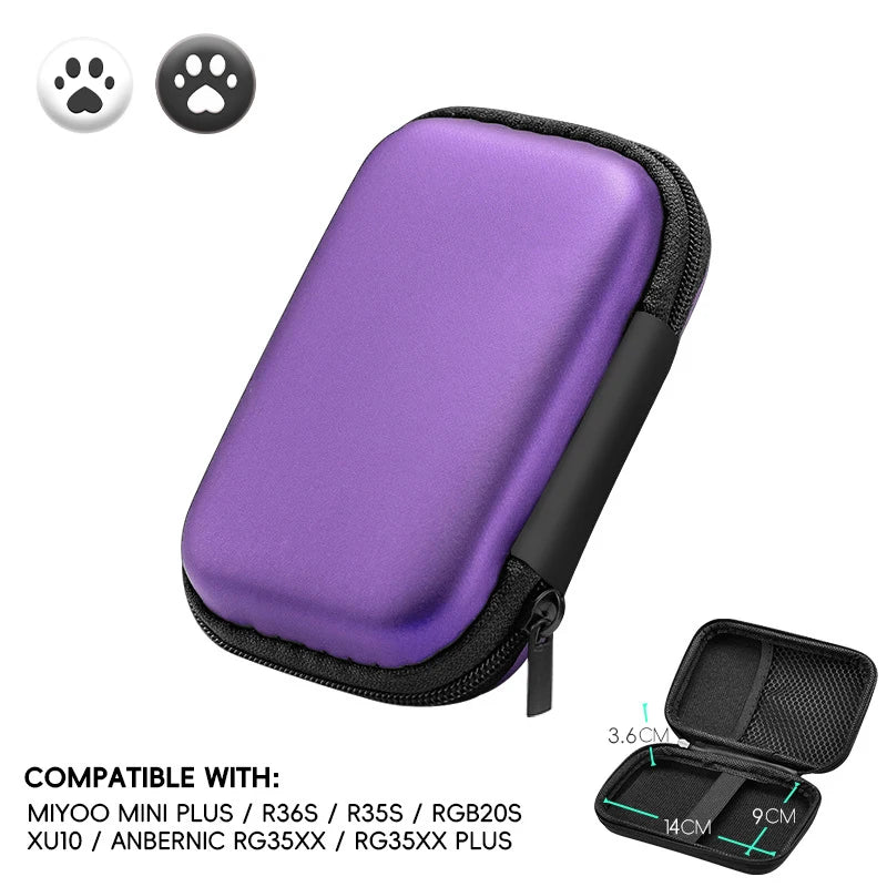 for R36S Case Retro Video Game Bags EVA Cover Case for RG35XX R35S Miyoo Mini plus Founded Protective Bag