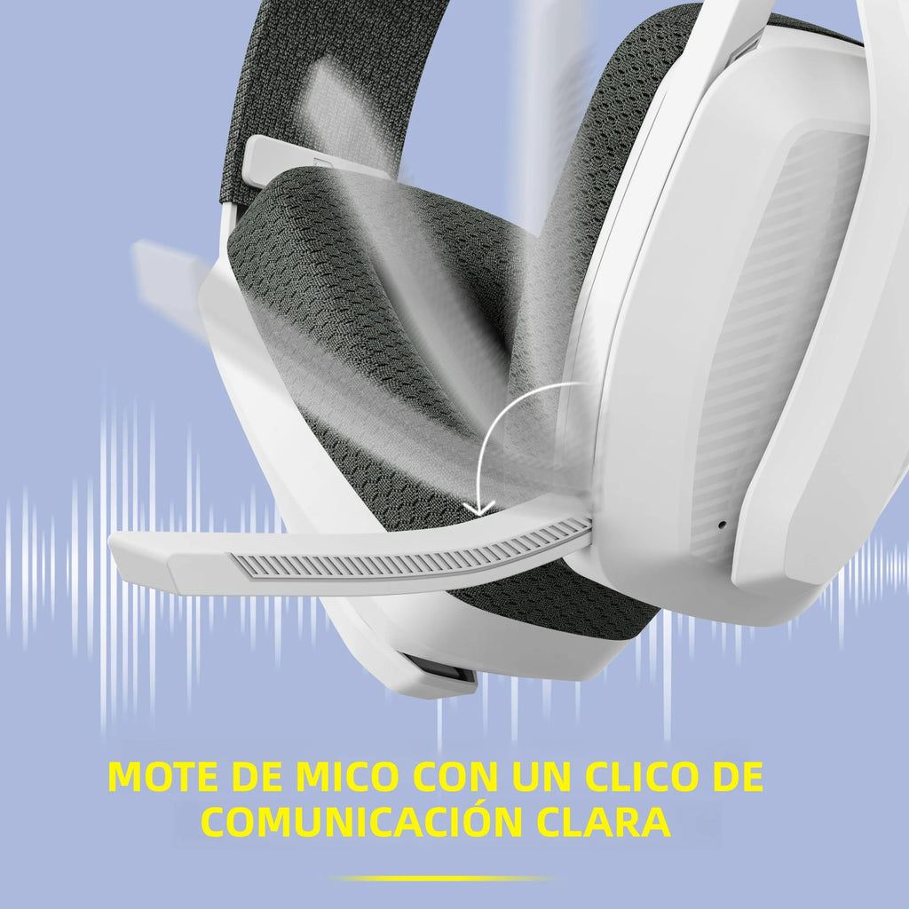 BINNUNE BW06 Bluetooth Headsets Gamer with Mic for PS5 PS4 PC Mac Playstation Wireless 2.4GHz Gaming Headphone with Microphone