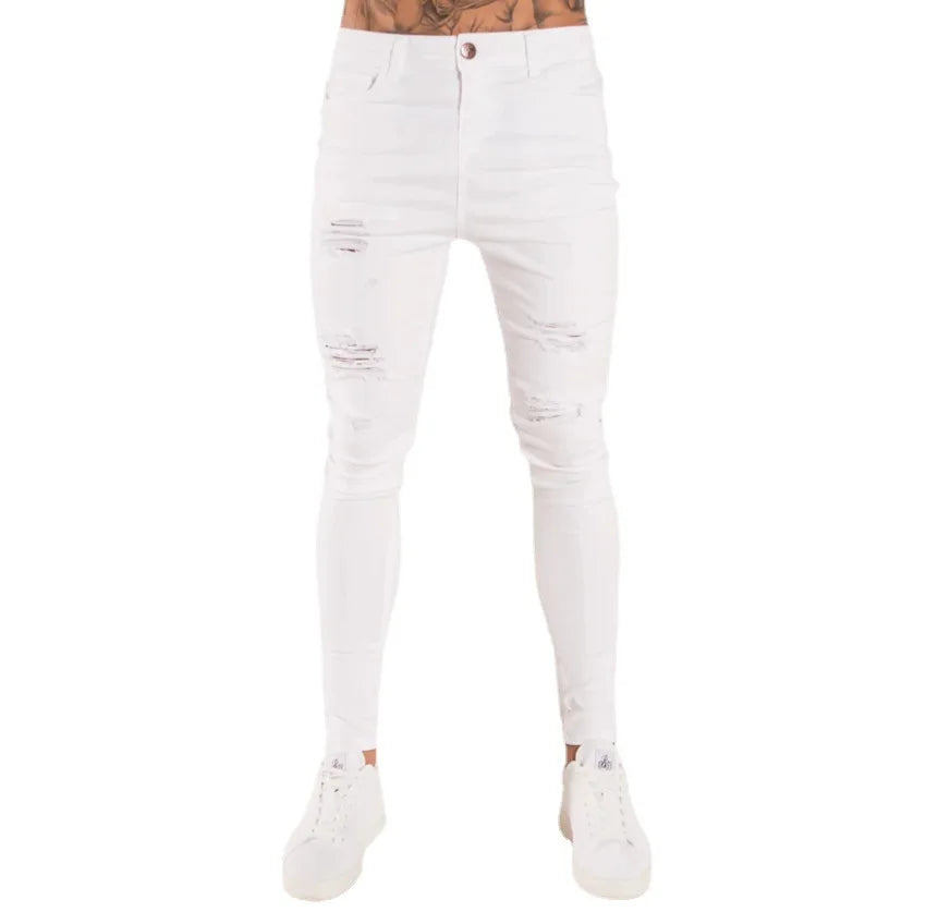 Vaqueros Slim Hombre Rotos – Denim Elástico