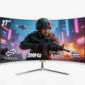 Crua Curved Gaming Monitor 27 Inch, 200Hz Fhd 1080P, Freesync, Low Motion Blur, Eye Protection,