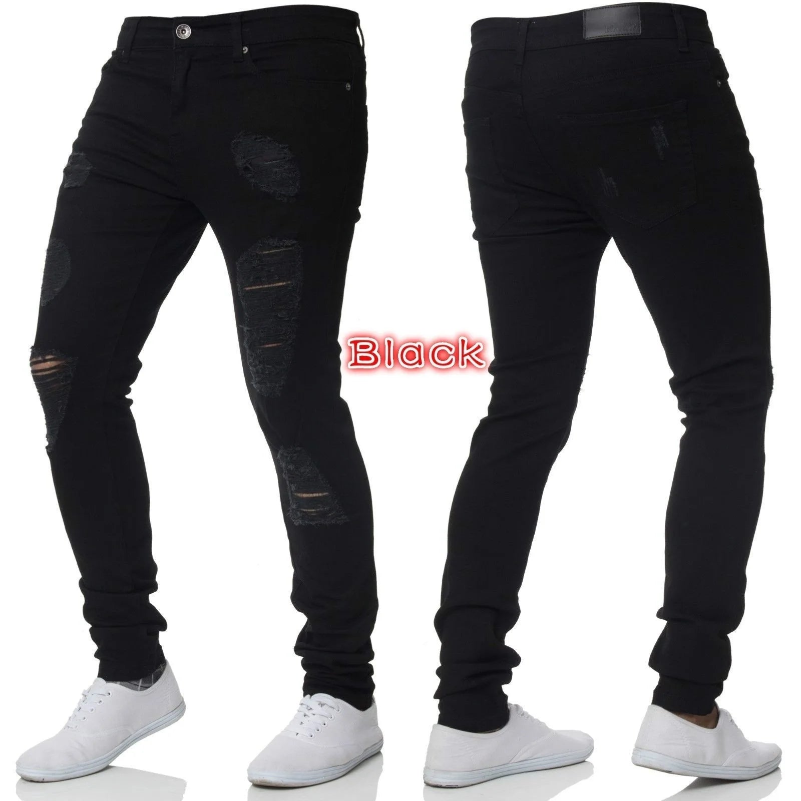Vaqueros Slim Hombre Rotos – Denim Elástico
