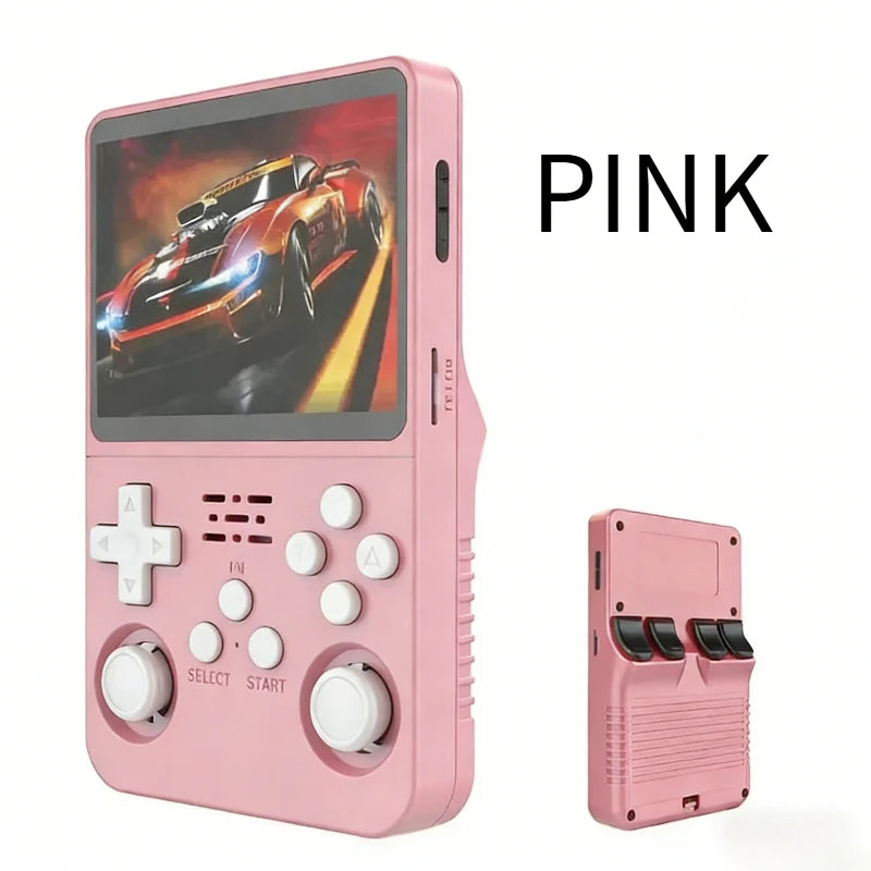 R36S Handheld Game Console ARKOS System 3.5 Inch IPS Screen Retro Classic Portable Pocket Video Player 128G Games Boy Gift