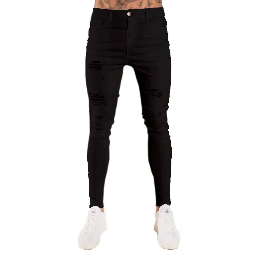 Vaqueros Slim Hombre Rotos – Denim Elástico