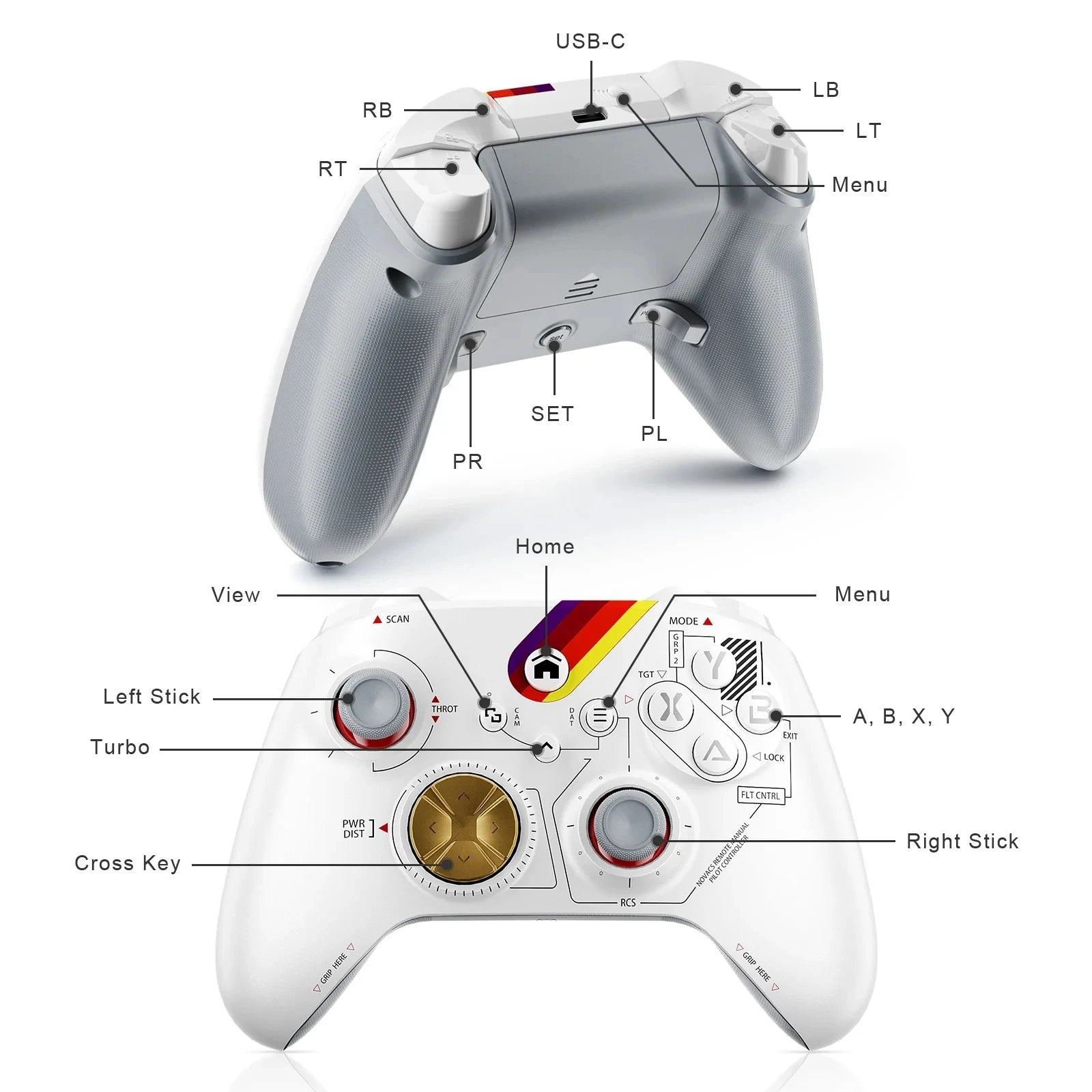 Wifi Controller For Xbox One Series X/S Pc Gaming Gamepad control xbox one 6-Axis Gyro Sensor Dual Vibration Hall Effect