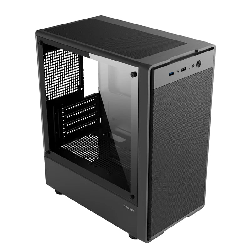 Power Train Flying  PC Case MATX Mini-ITX Chassis SFX/ATX Power Supply Desktop Portable Computer Case U3 port Iron net Panel