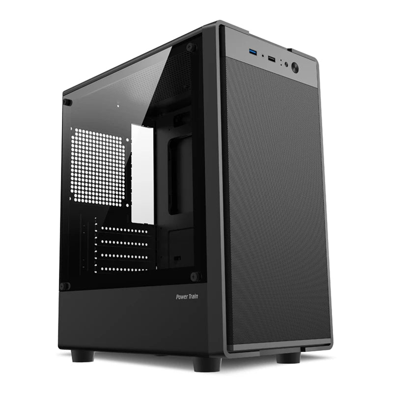 Power Train Flying  PC Case MATX Mini-ITX Chassis SFX/ATX Power Supply Desktop Portable Computer Case U3 port Iron net Panel