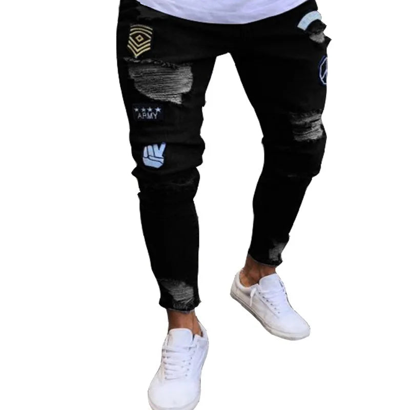 Vaqueros Slim Hombre Rotos – Denim Elástico