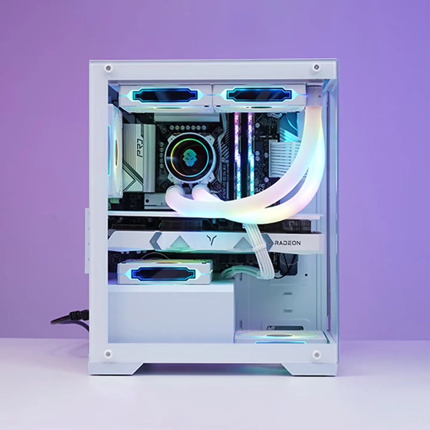 WJCOOLMAN Prism MINI Ocean View Room No Columns Computer Case Supports MATX Motherboard / 240 Water Cooling