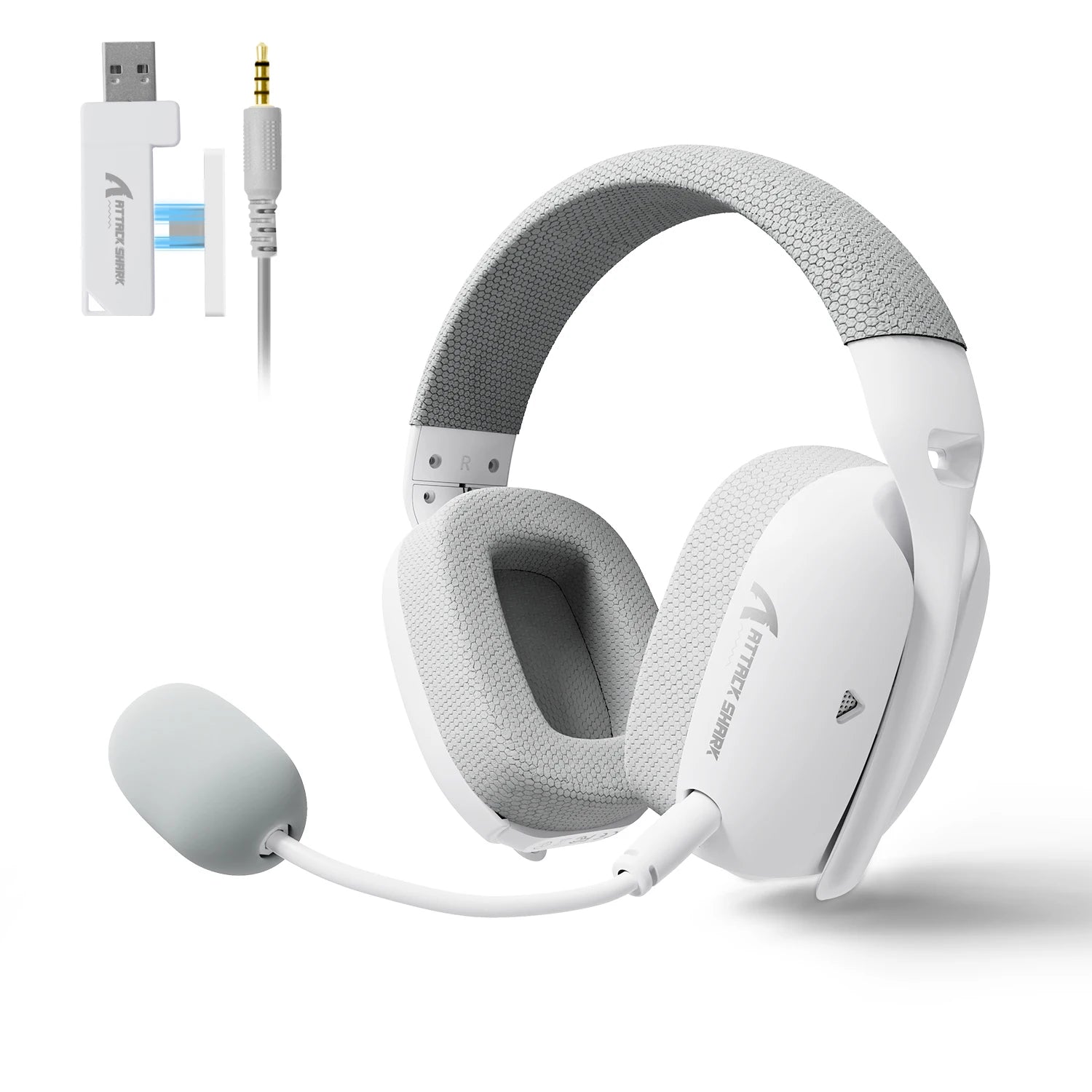 ATTACK SHARK L80PRO 3-IN-1 Gaming Headset can make more stable connection & low-latency,dual microphone design ,40mm