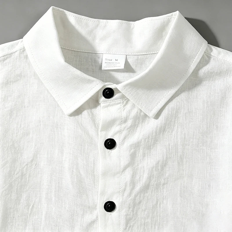 Conjunto de Lino Hombre – Camisa y Bermuda para Verano