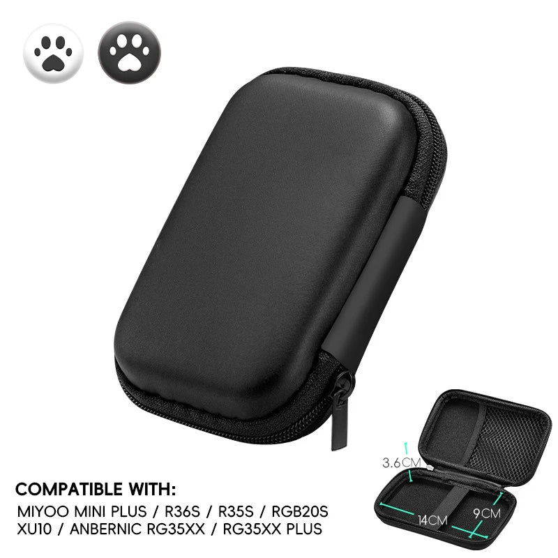 for R36S Case Retro Video Game Bags EVA Cover Case for RG35XX R35S Miyoo Mini plus Founded Protective Bag