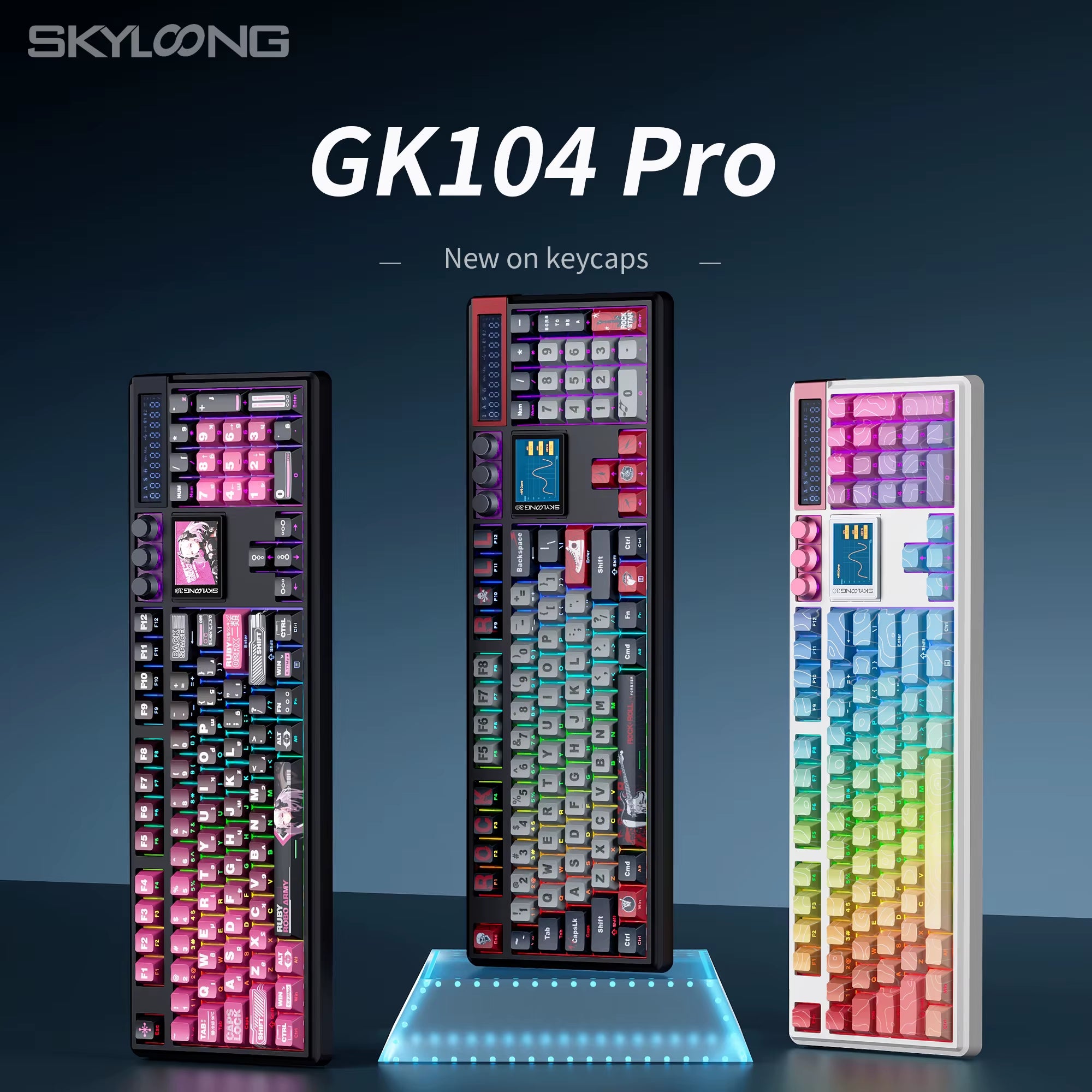 SKYLOONG GK104 Pro Wireless Mechanical Keyboard 100% Custom Keyboard Hot-Swapp Low-Noise Switch for PC Gamer Office Accessoies
